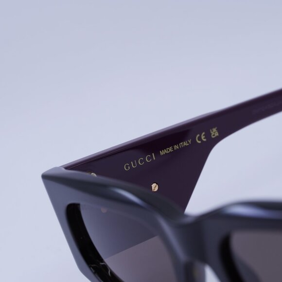 ?️ New Gucci GG1664S 004 Sunglasses - Havana/Red Frame, Brown Lenses